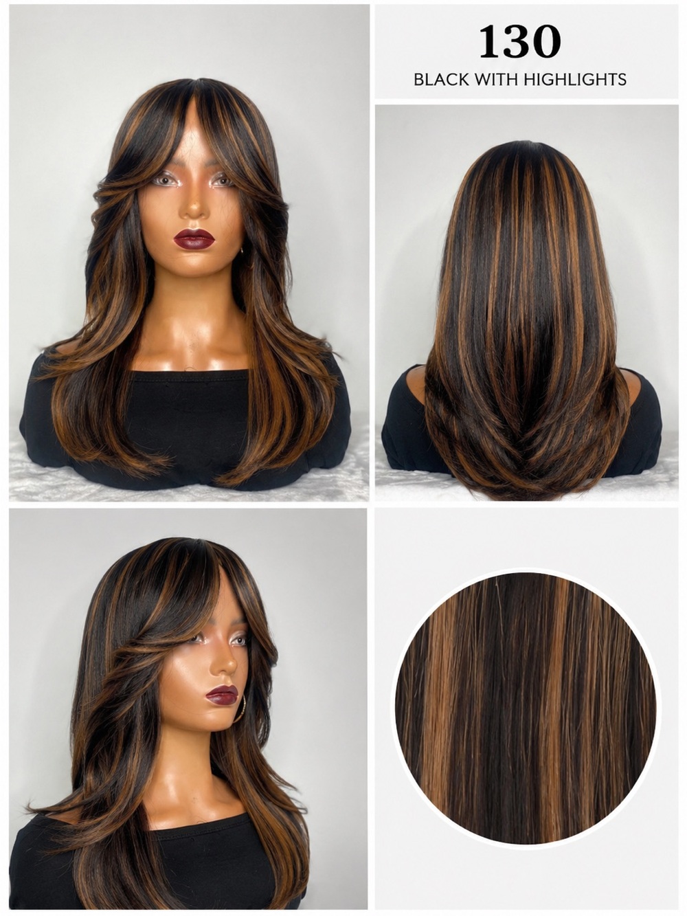 CLEARANCE JOURNEY| 12” CURTAIN BANG FULL CAP WIG